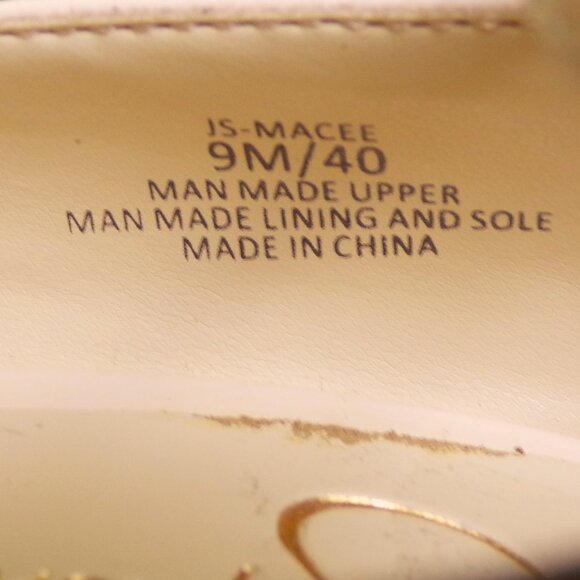 JESSICA SIMPSON size 9M JS-MACEE nude-beige ultra-high-heel platform pumps - Picture 7 of 16